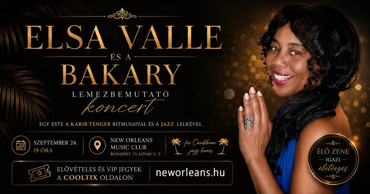 Elsa Valle & Bakary Trio koncert Budapesten (New Orleans Club)